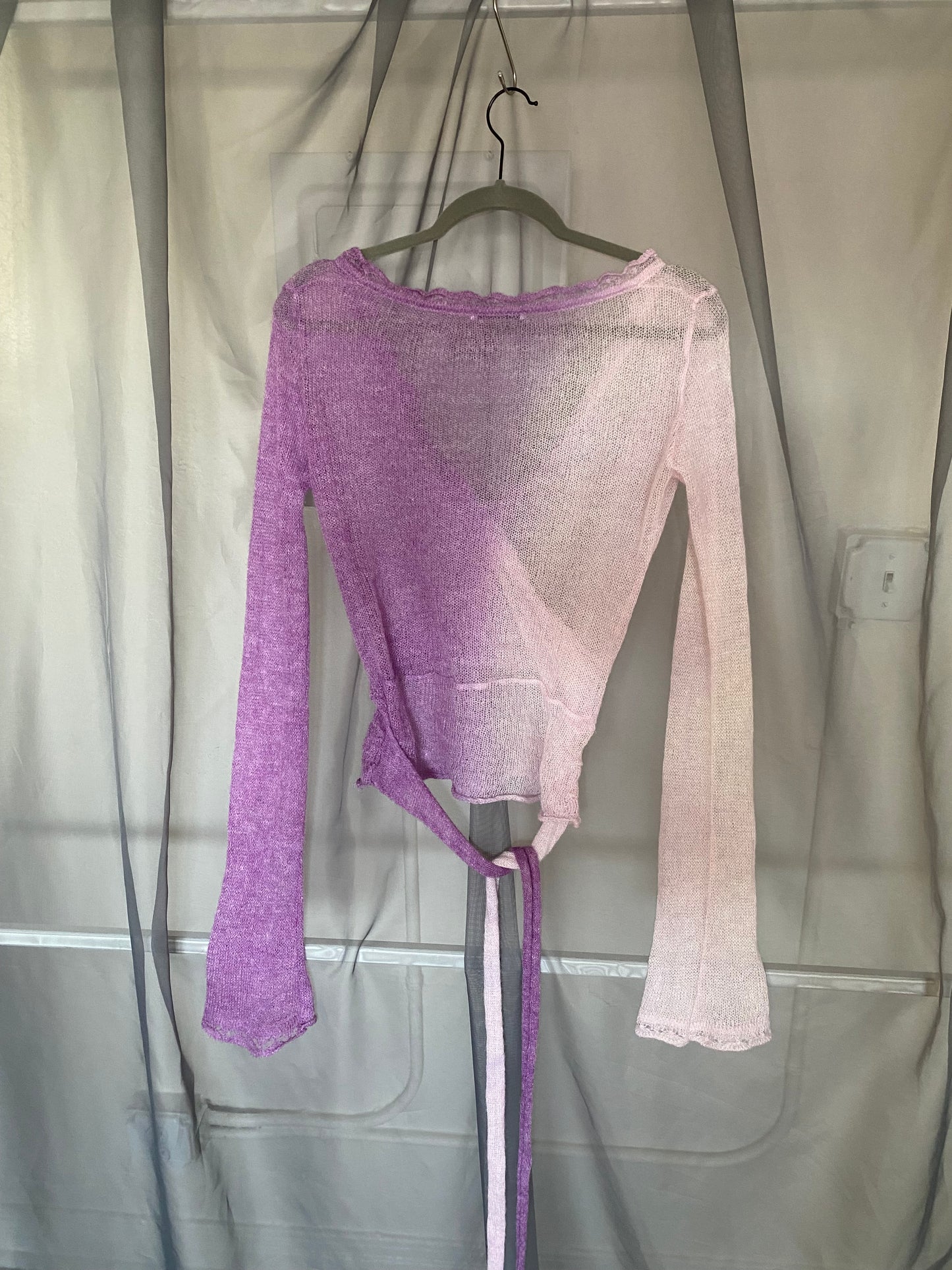 purple gradient sweater