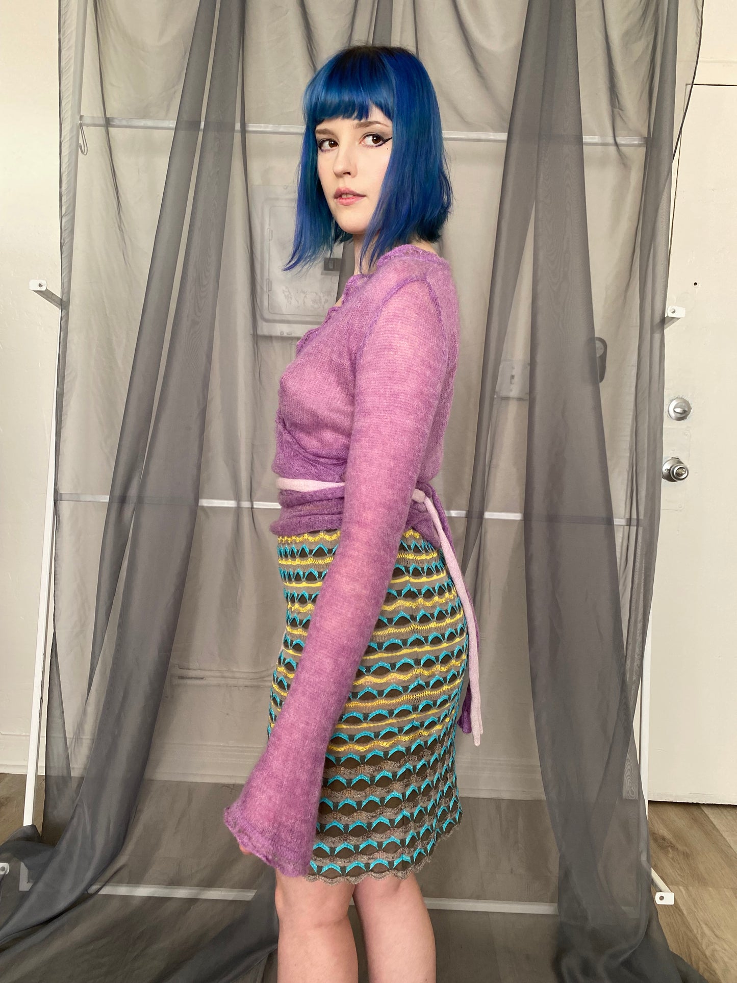 purple gradient sweater