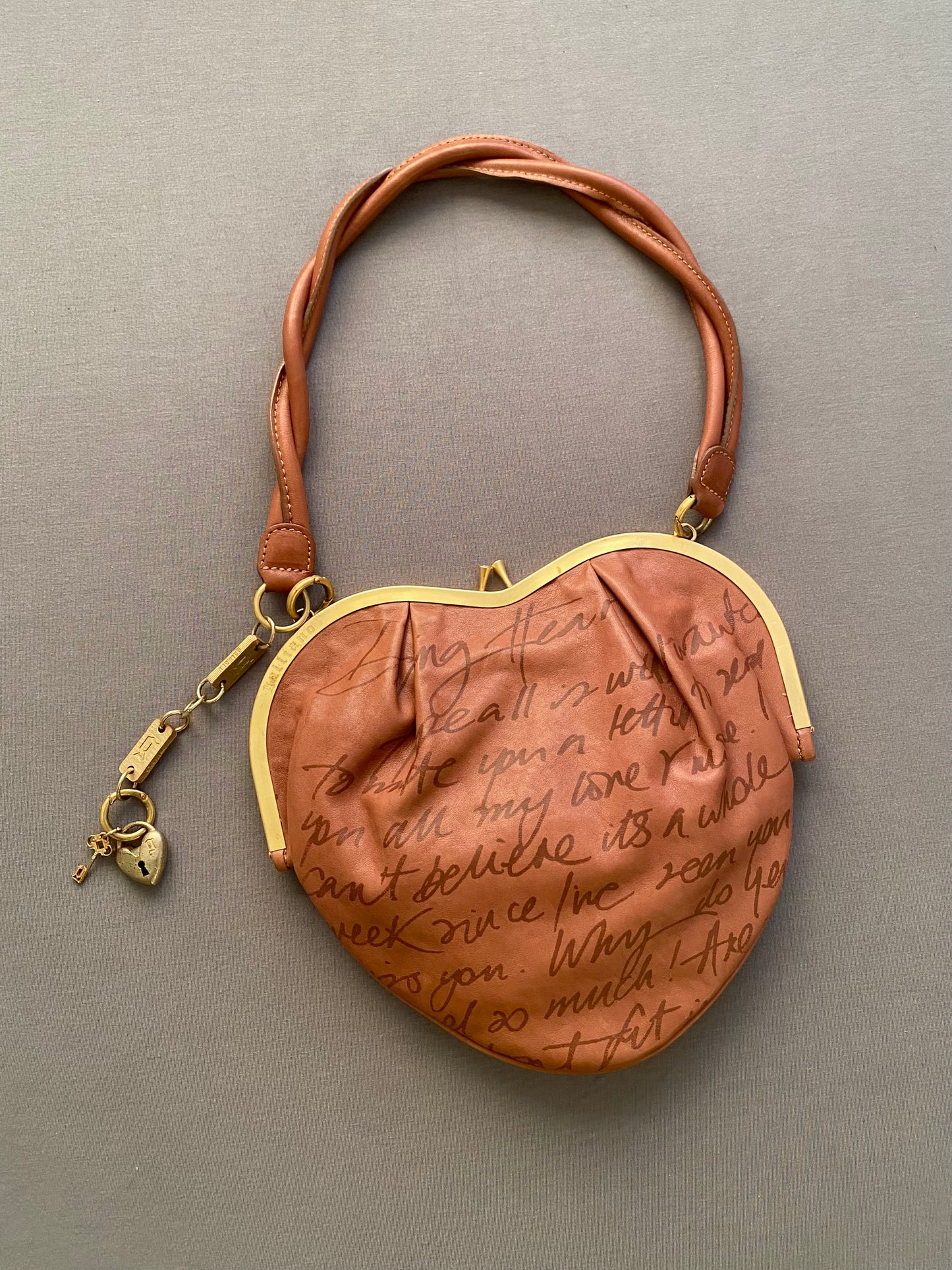 galliano heart shaped bag