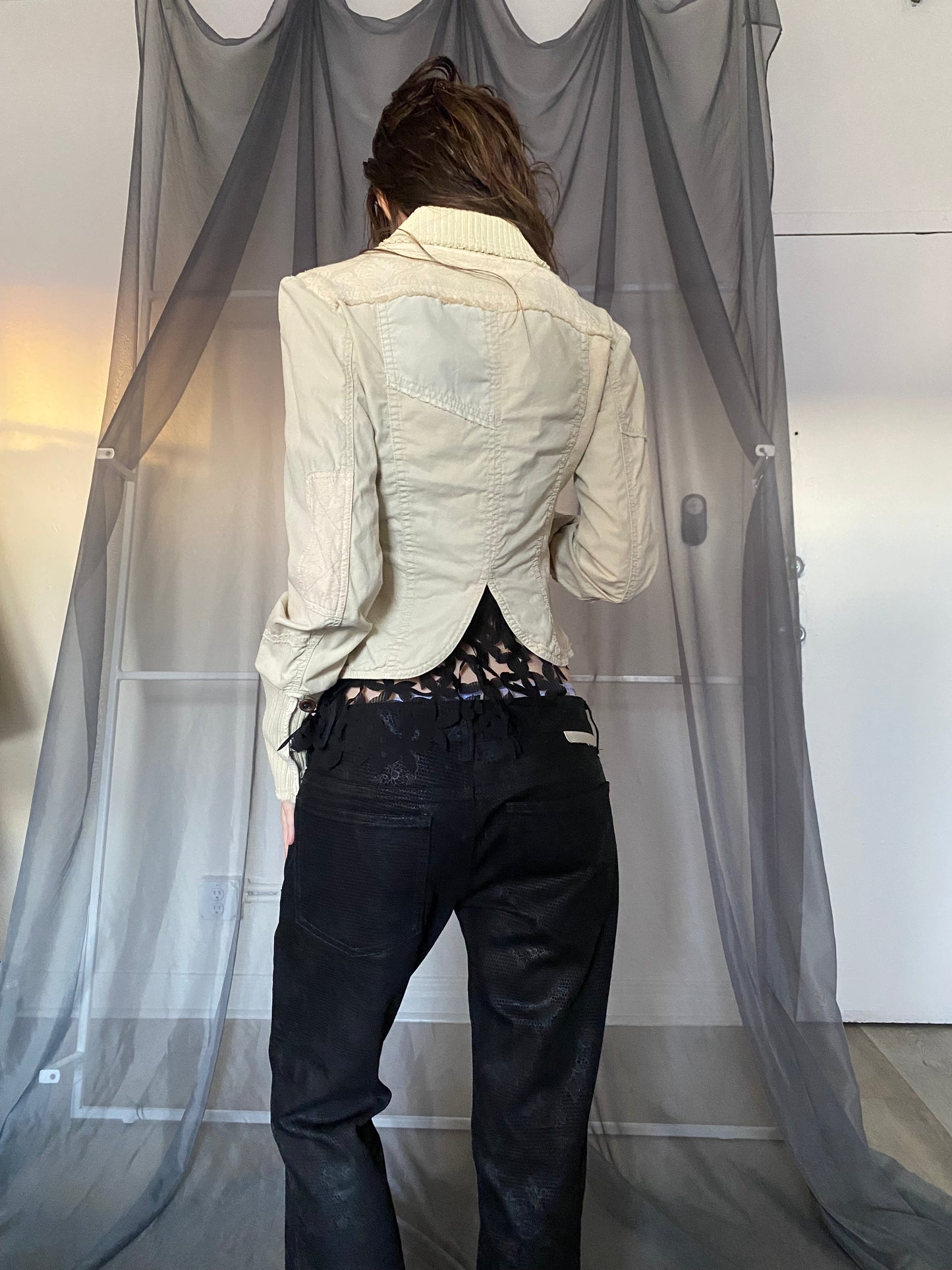diesel patchwork jacket