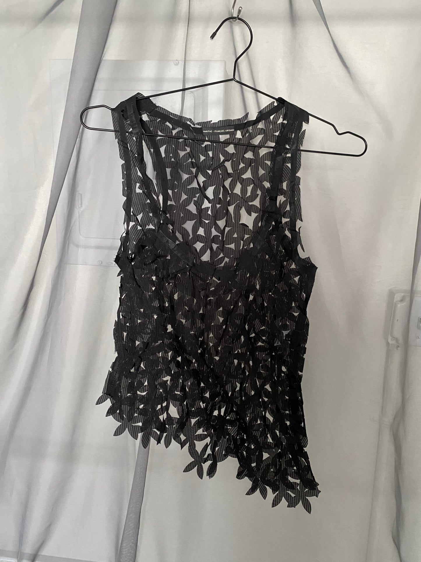 m+f girbaud laser cut top