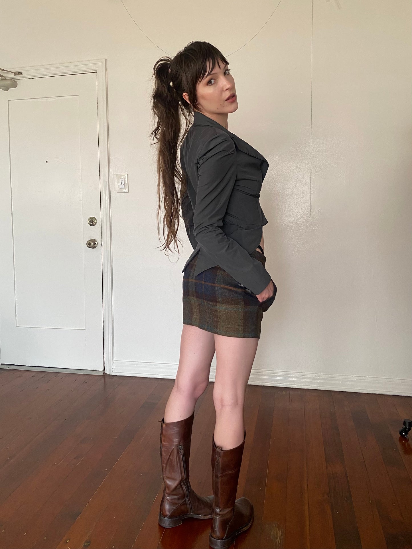 dsquared2 wool mini skirt