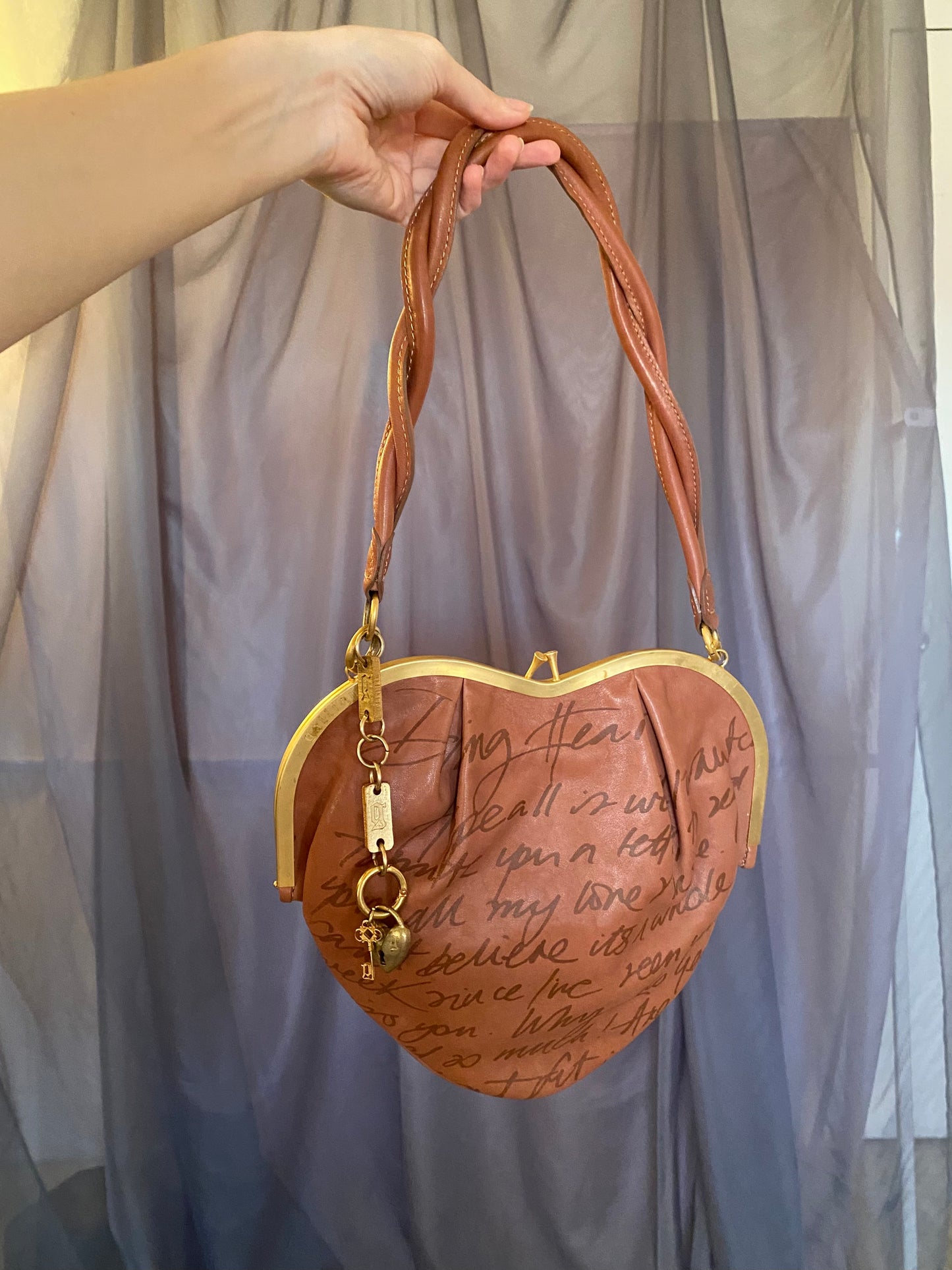 galliano heart shaped bag