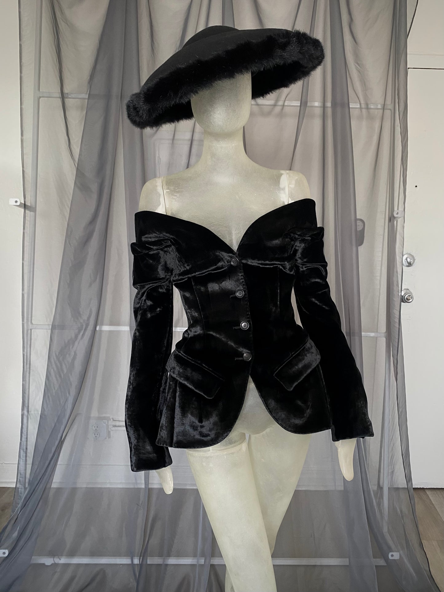 antonio berardi velvet blazer