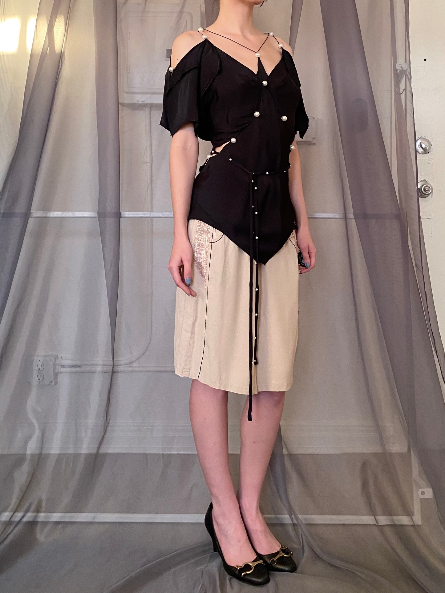 marc jacobs pearl blouse