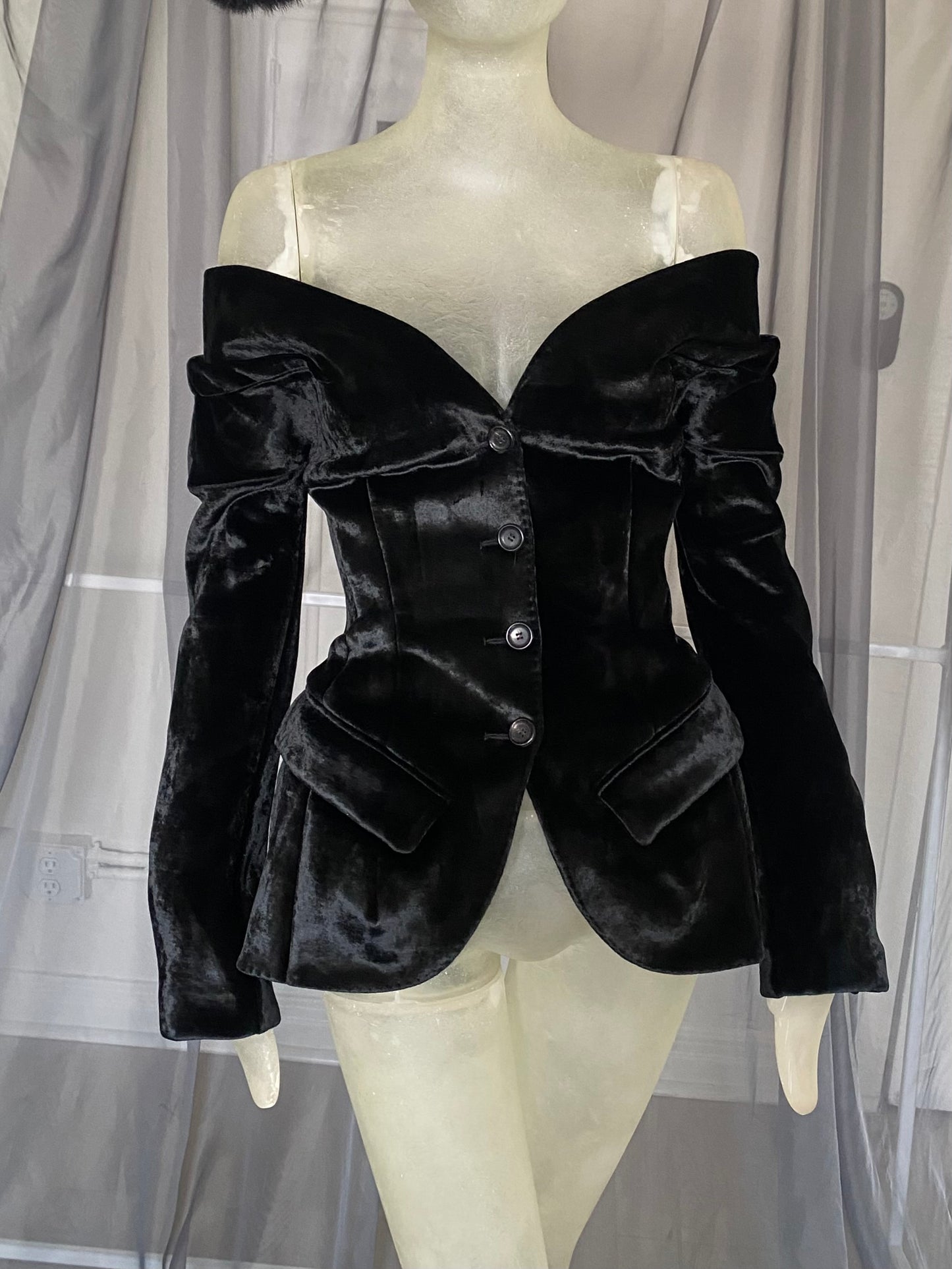 antonio berardi velvet blazer