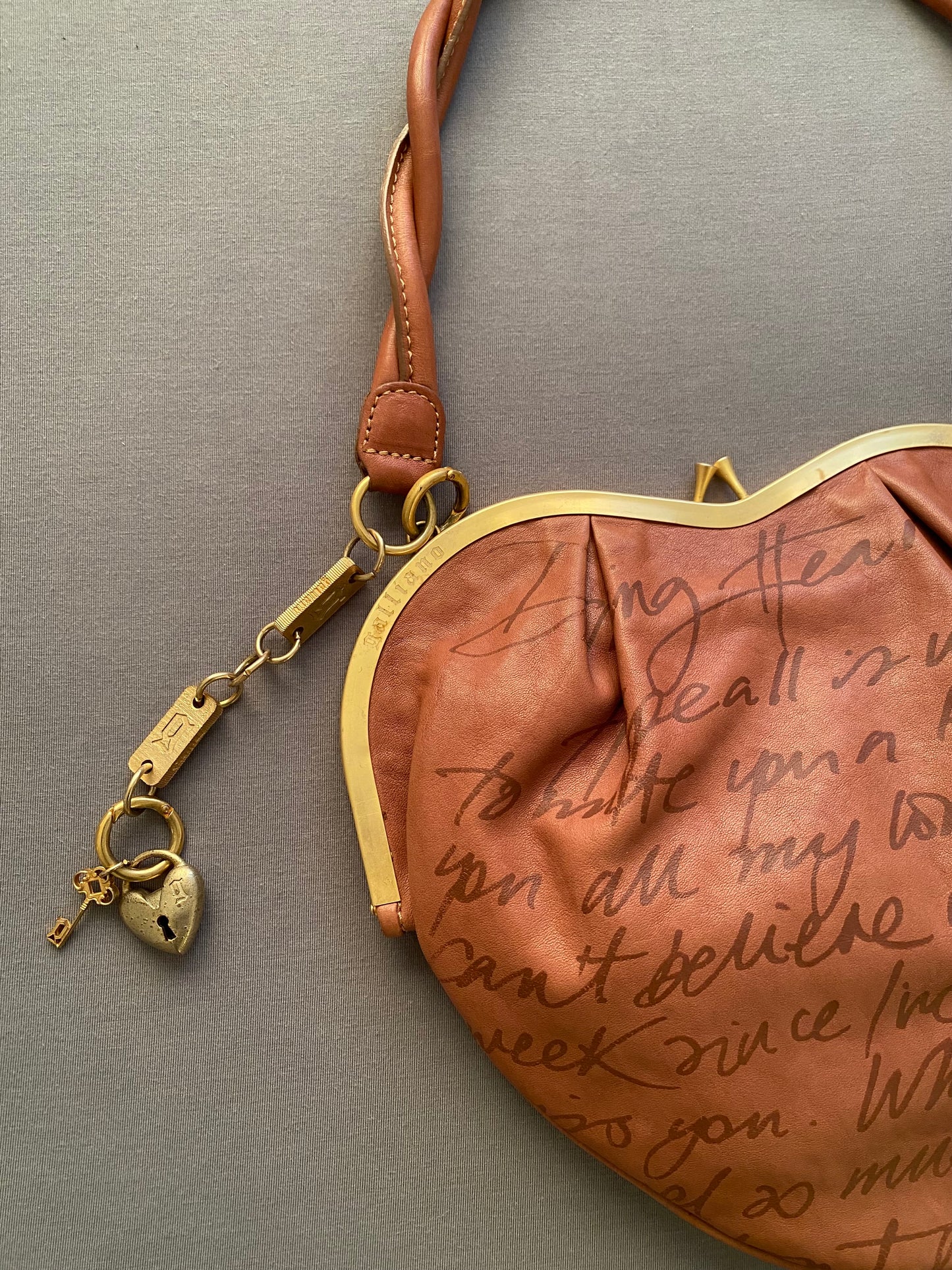 galliano heart shaped bag