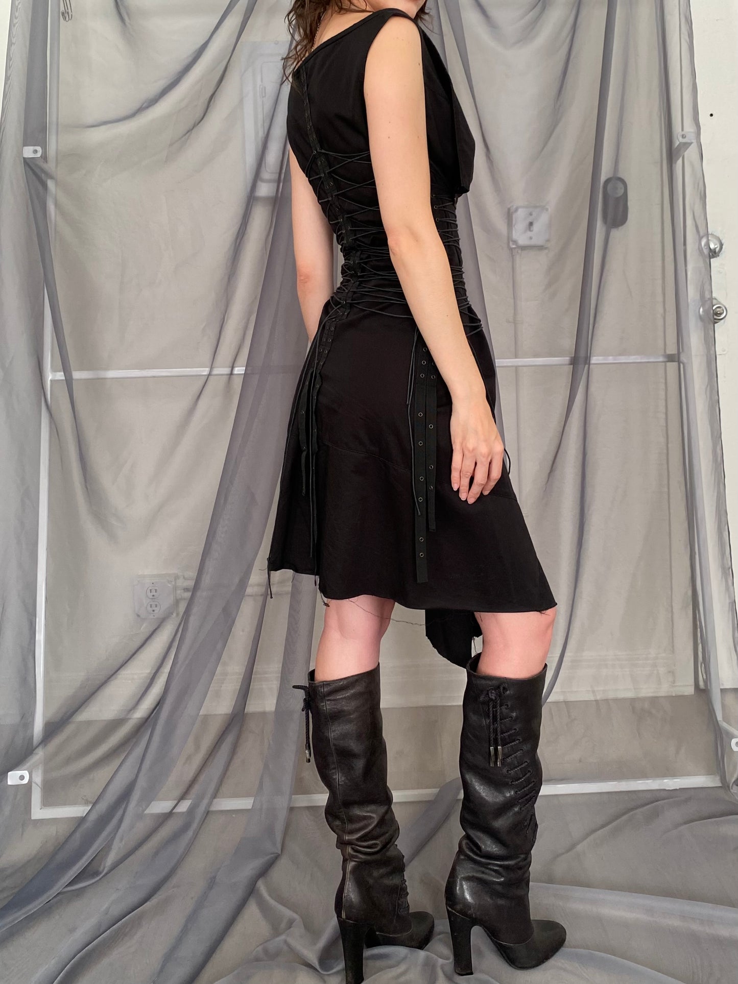 Plein Sud lace-up dress