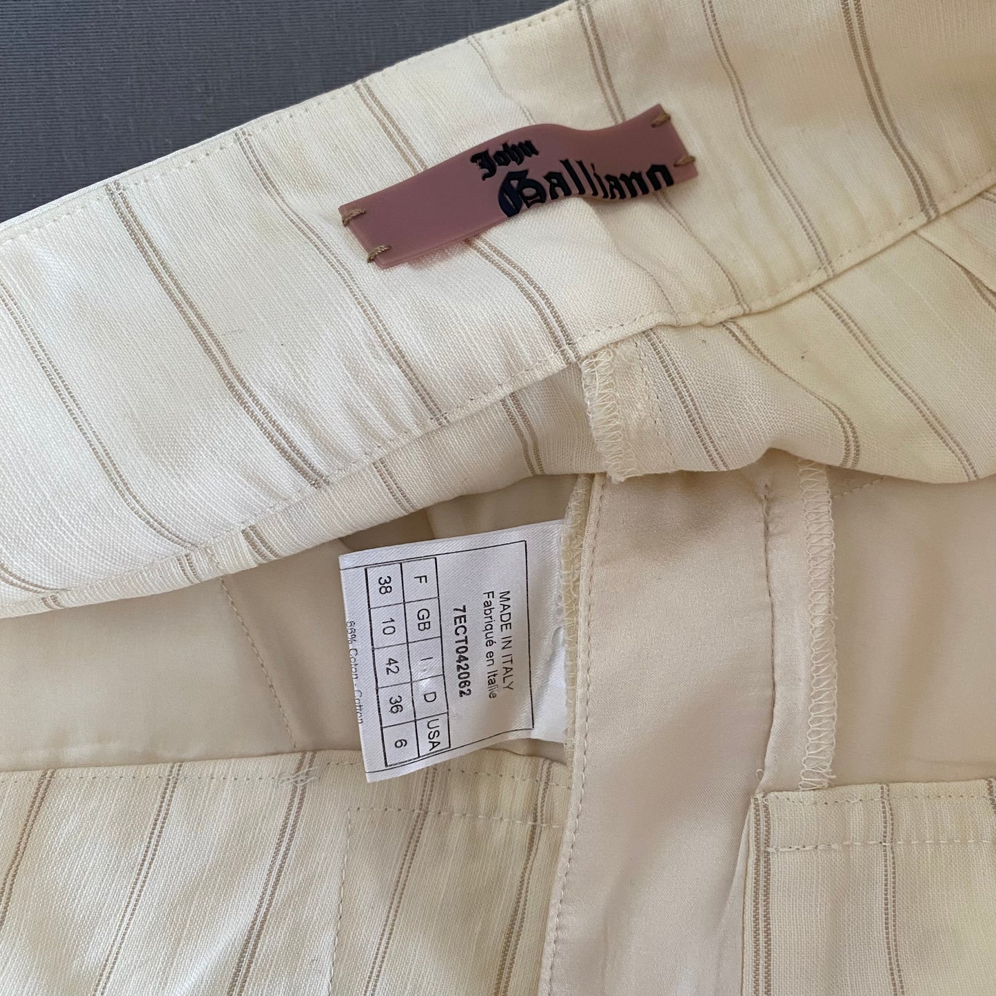 galliano trousers