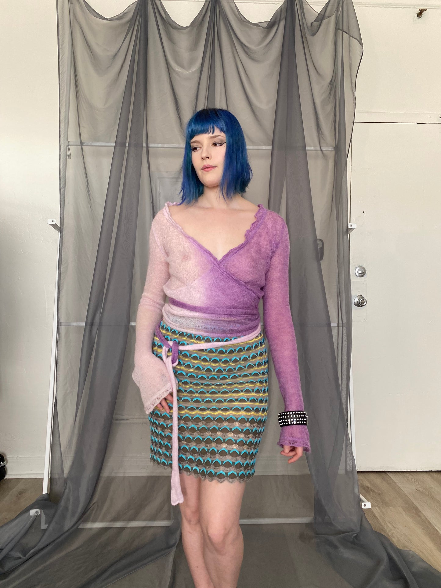 purple gradient sweater