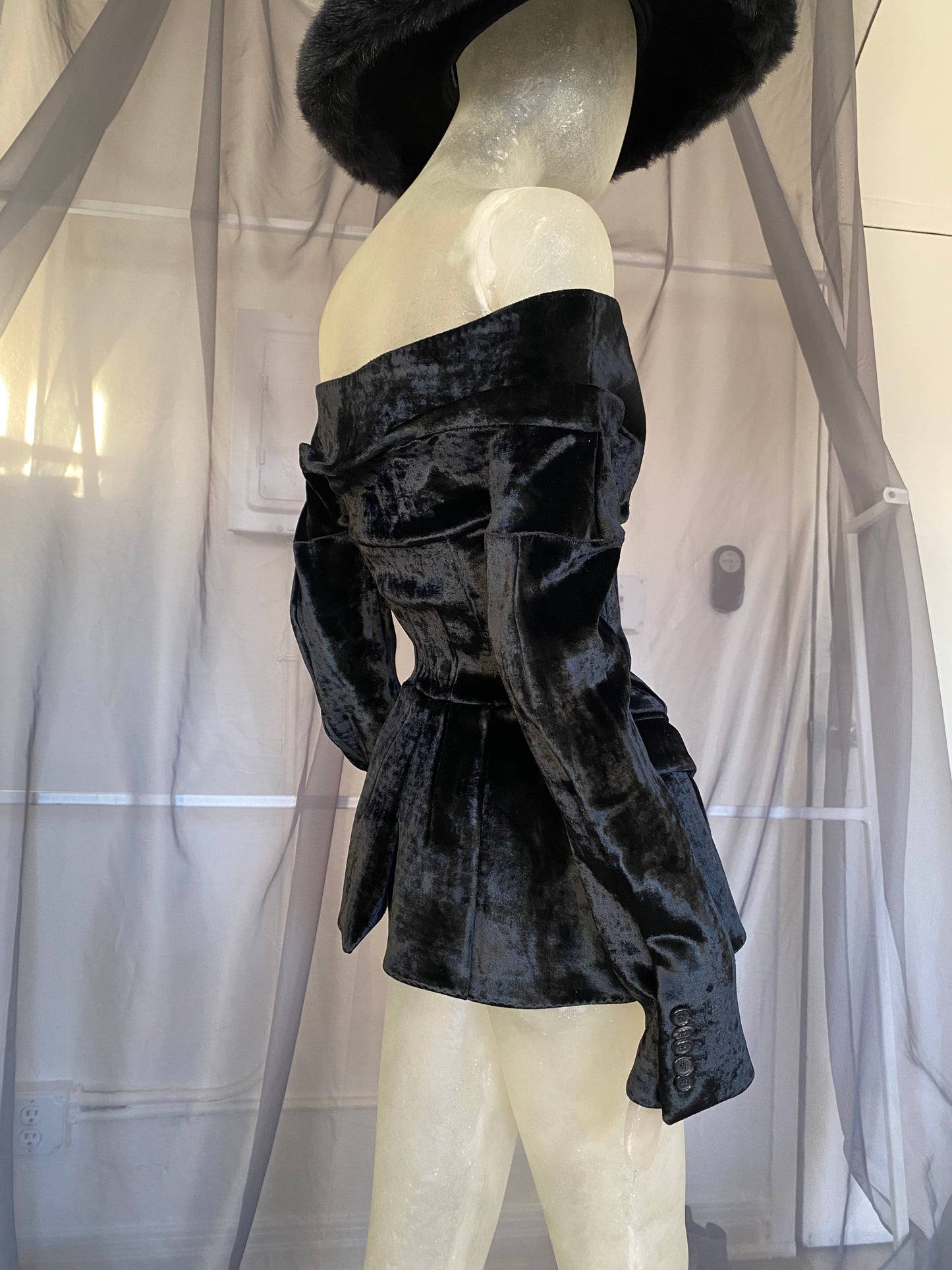 antonio berardi velvet blazer