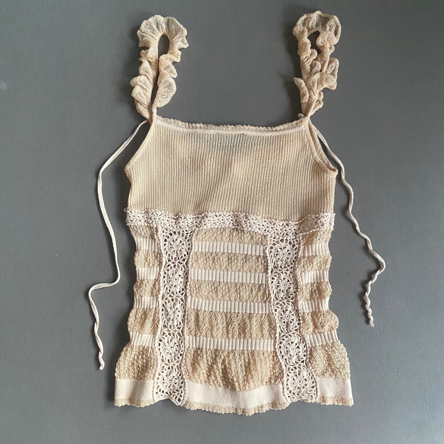 roberto cavalli crochet top