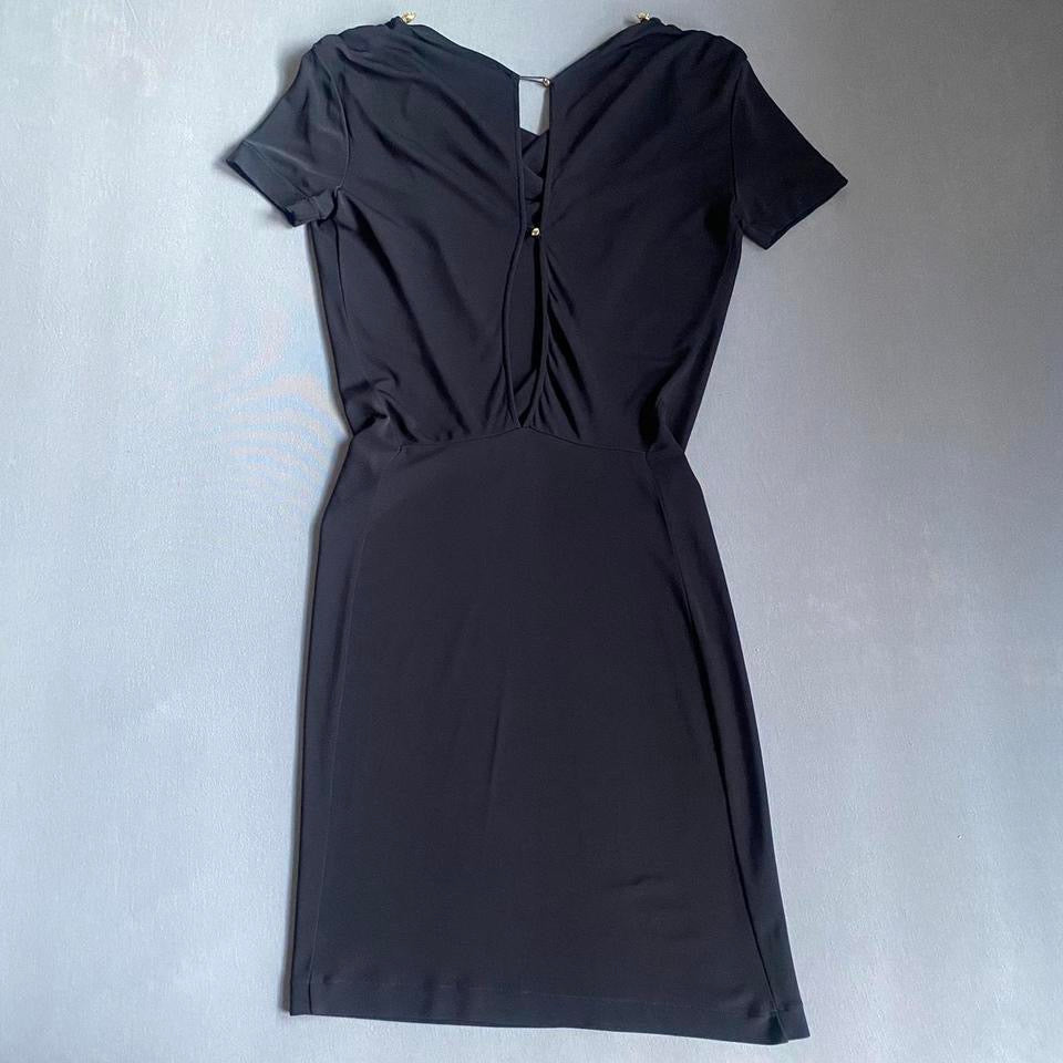 cavalli draped mini dress