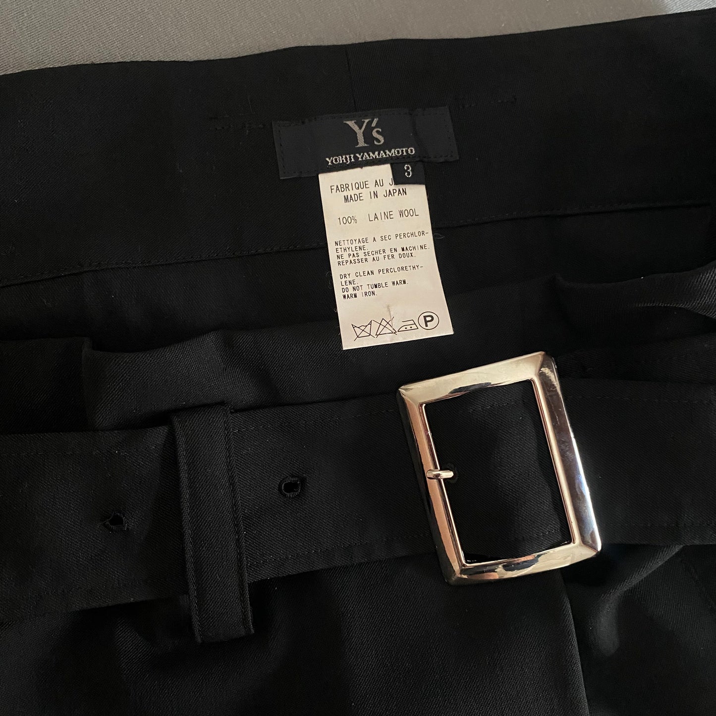 yohji yamamoto pants skirt