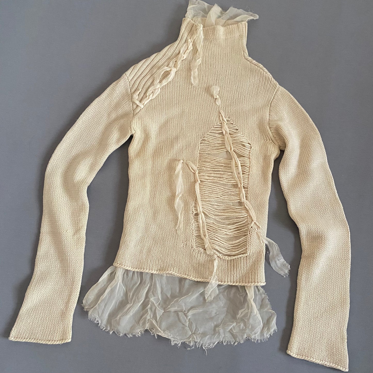 distressed italian vintage sweater