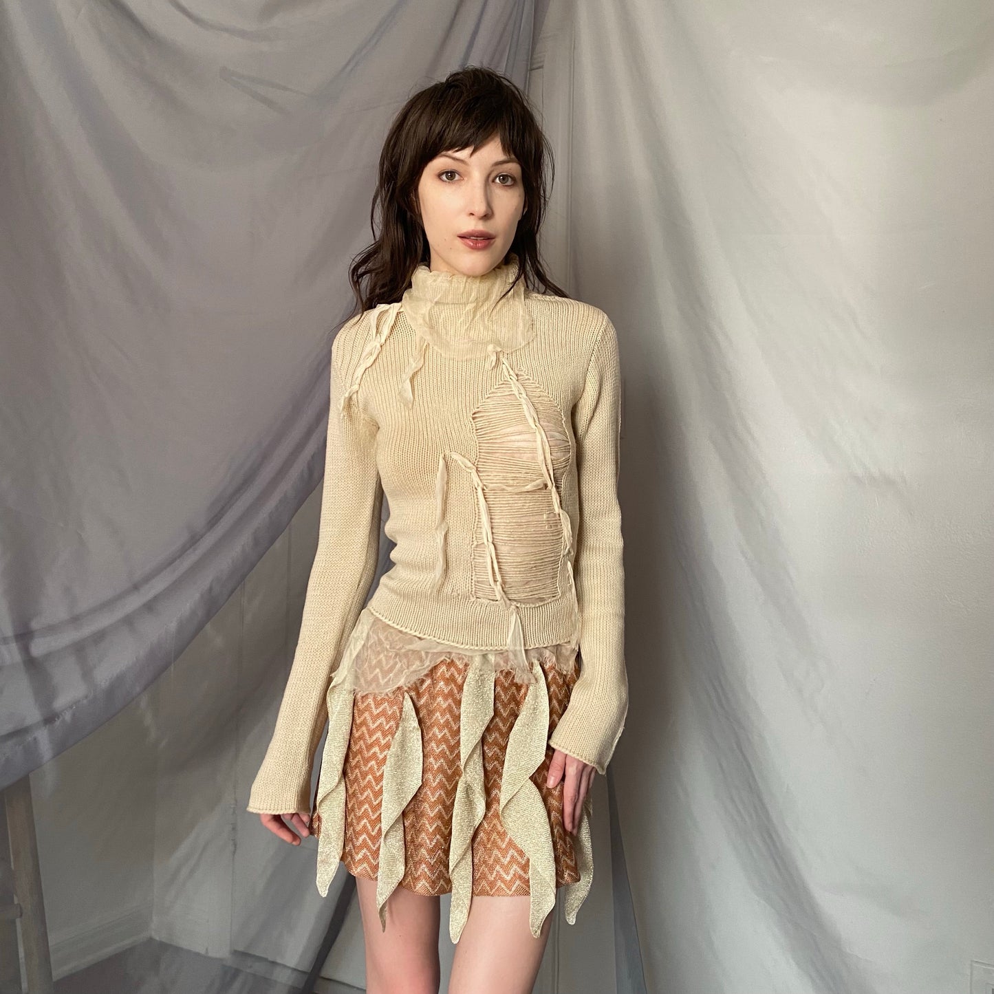 distressed italian vintage sweater