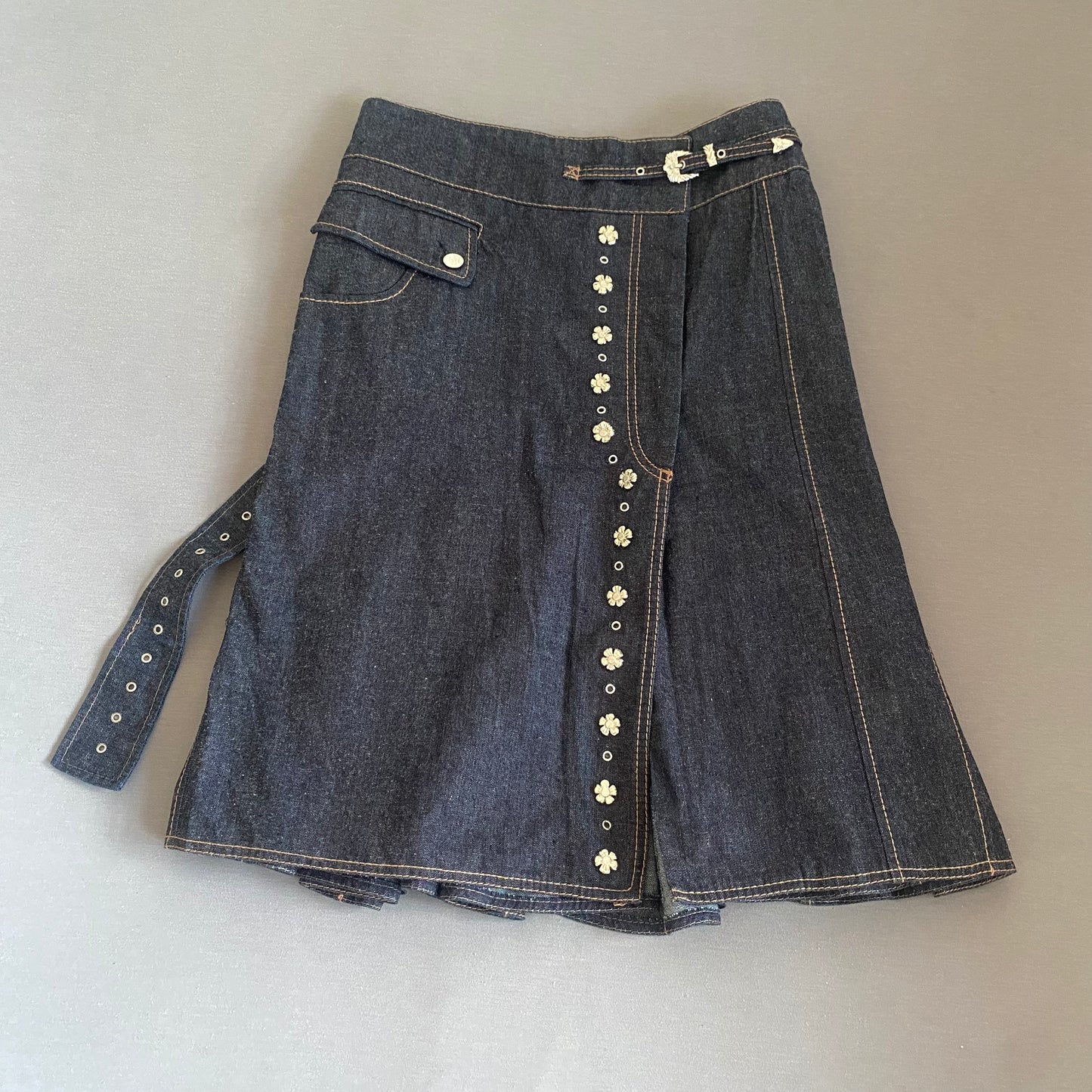 antonio berardi denim skirt