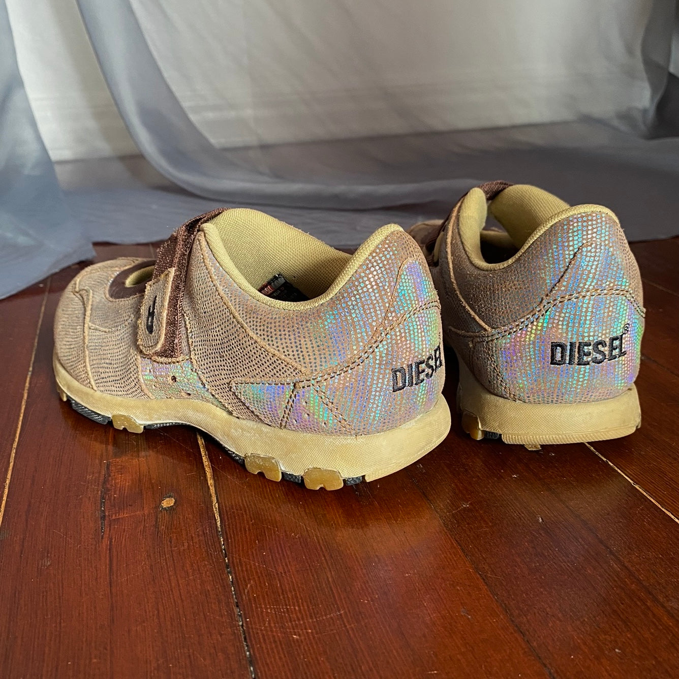 diesel iridescent mary jane shoes