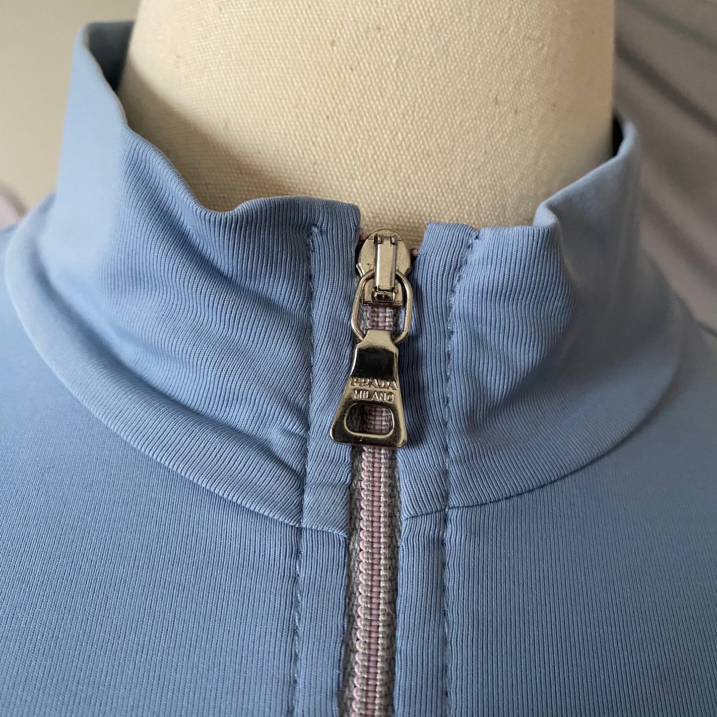 90s prada zip up vest