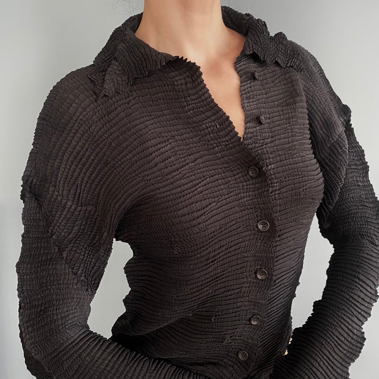 1990s vintage Issey Miyake pleated top
