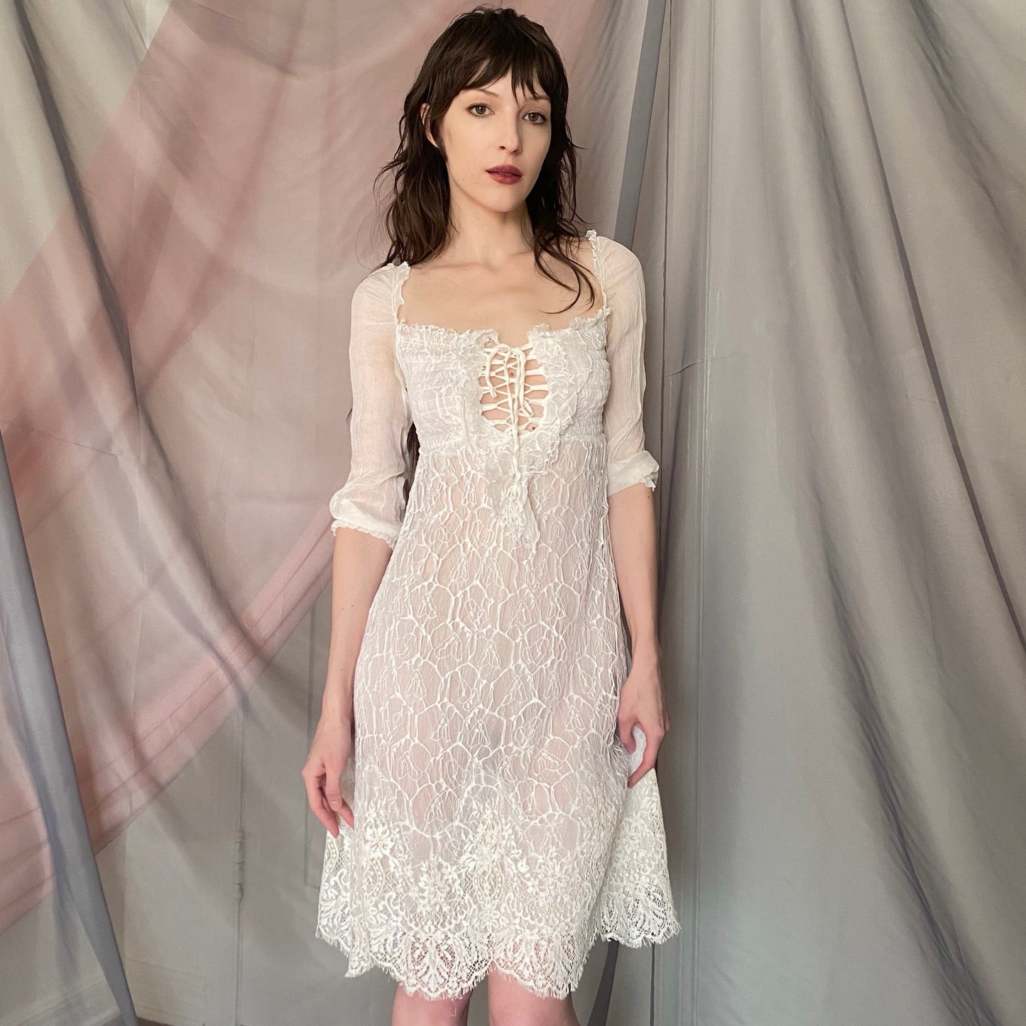 paola frani lace dress
