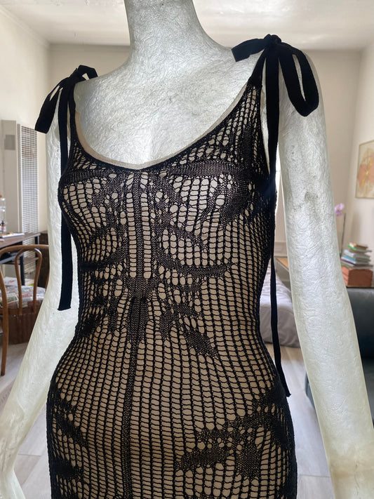 90s Fuzzi crochet dress