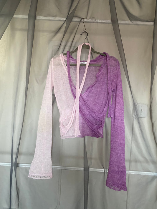 purple gradient sweater