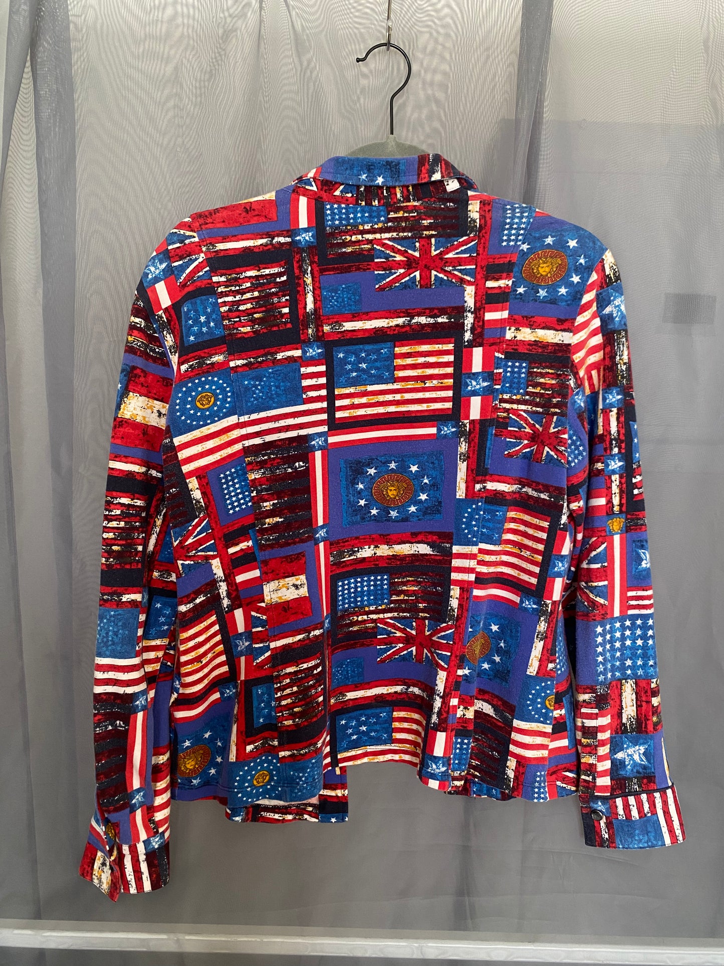 versace 🇪🇺🇺🇸🇬🇧 flags shirt