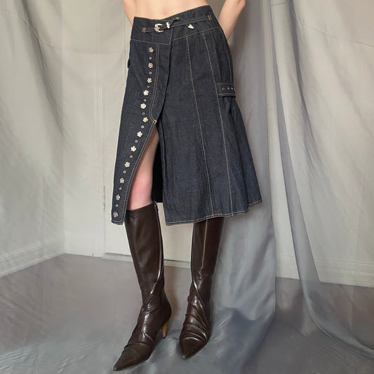 antonio berardi denim skirt