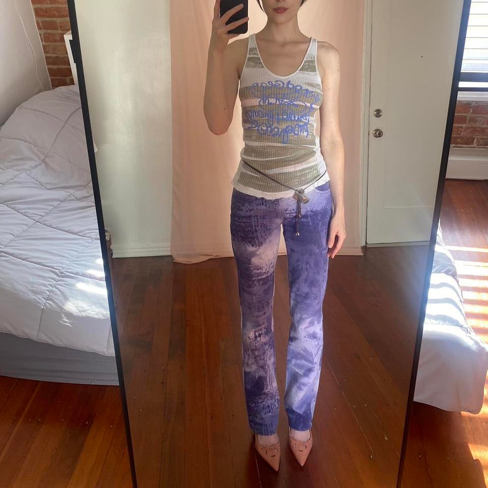 cyanotype print pants