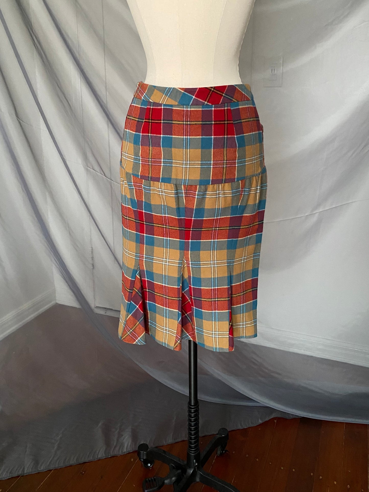 l.a.m.b by gwen stefani plaid skirt