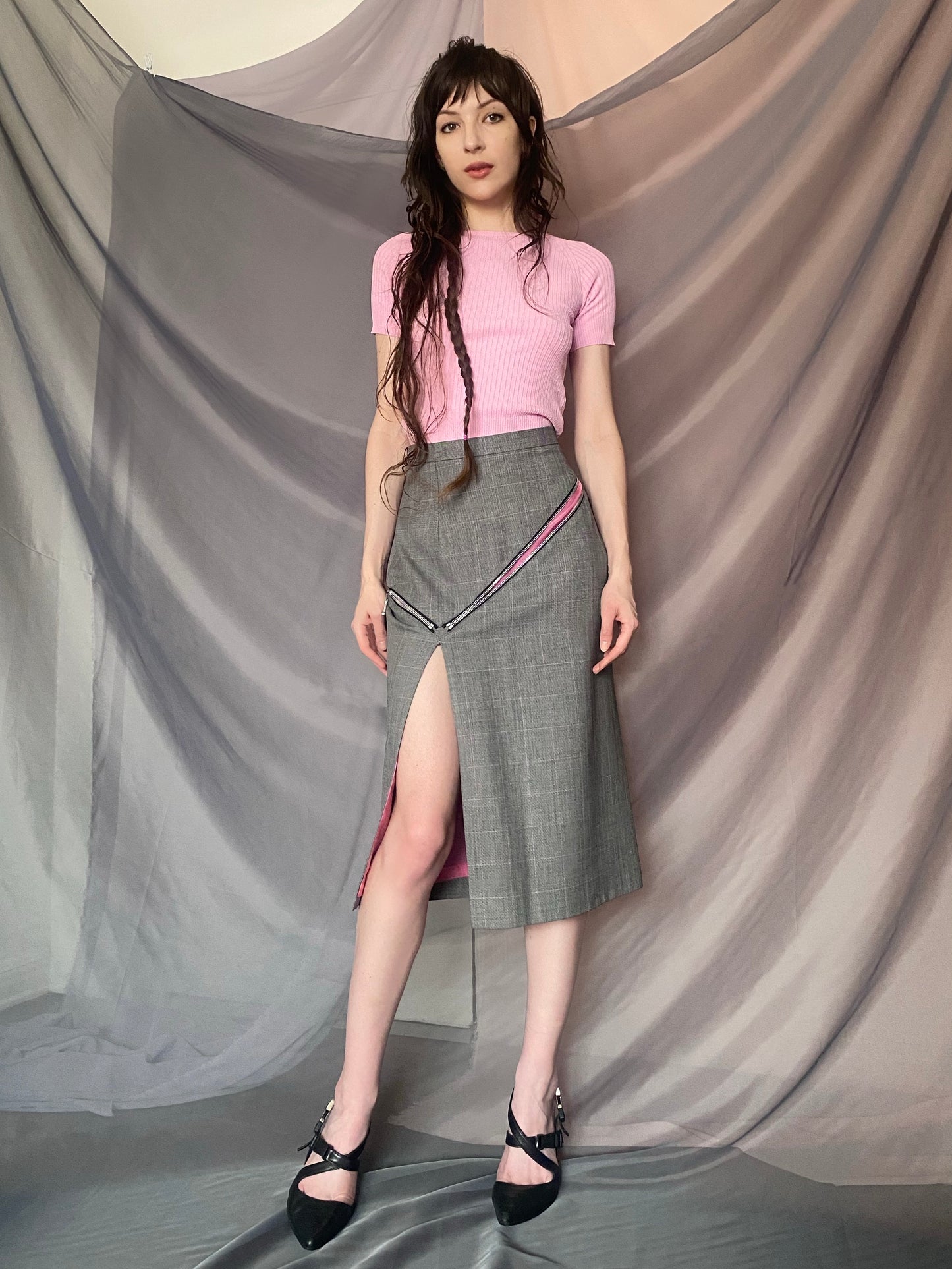 vintage chloe midi skirt